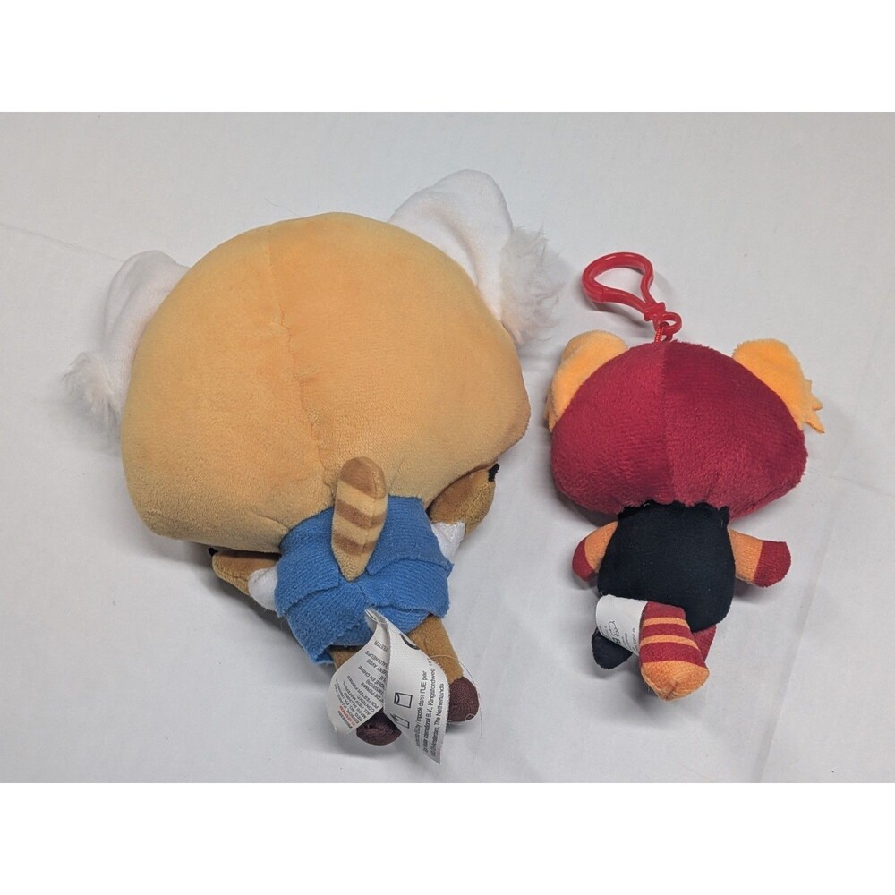 Sanrio Aggretsuko Rage Plush Retsuko Happy Angry Red Keyring - Picture 3 of 5